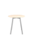 Emeco Su Cafe Round Table Dining Tables Emeco Table Top 30" Clear Anodized Aluminum Legs Accoya Wood