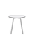 Emeco Su Cafe Round Table Dining Tables Emeco Table Top 30" Clear Anodized Aluminum Legs White HPL