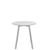 Emeco Su Cafe Round Table Dining Tables Emeco Table Top 30" Clear Anodized Aluminum Legs White Laminate Plywood