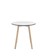 Emeco Su Cafe Round Table Dining Tables Emeco Table Top 30" Natural Wood Legs White HPL