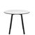 Emeco Su Cafe Round Table Dining Tables Emeco Table Top 36" Black Anodized Aluminum Legs White HPL