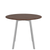 Emeco Su Cafe Round Table Dining Tables Emeco Table Top 36" Clear Anodized Aluminum Legs Walnut Wood