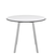 Emeco Su Cafe Round Table Dining Tables Emeco Table Top 36" Clear Anodized Aluminum Legs White HPL