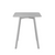 Emeco Su Cafe Square Table Dining Tables Emeco Square Top 24" Clear Anodized Aluminum Legs Brushed Aluminum