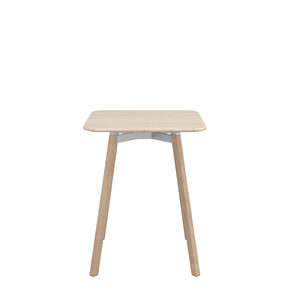 Emeco Su Cafe Square Table Dining Tables Emeco Square Top 24" Natural Wood Legs Ash Wood