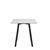 Emeco Su Cafe Square Table Dining Tables Emeco Square Top 30” Black Anodized Aluminum Legs White Laminate Plywood