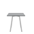 Emeco Su Cafe Square Table Dining Tables Emeco Square Top 30” Clear Anodized Aluminum Legs Gray HPL