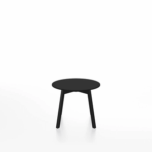 Emeco Su Low Table side/end table Emeco Round Black Anodized Aluminum Legs Black HPL