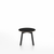 Emeco Su Low Table side/end table Emeco Round Black Anodized Aluminum Legs Black Laminate Plywood