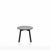 Emeco Su Low Table side/end table Emeco Round Black Anodized Aluminum Legs Gray HPL