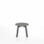 Emeco Su Low Table side/end table Emeco Round Black Anodized Aluminum Legs Gray Laminate Plywood