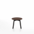 Emeco Su Low Table side/end table Emeco Round Black Anodized Aluminum Legs Walnut Wood