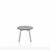 Emeco Su Low Table side/end table Emeco Round Clear Anodized Aluminum Legs Gray HPL