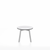 Emeco Su Low Table side/end table Emeco Round Clear Anodized Aluminum Legs White HPL