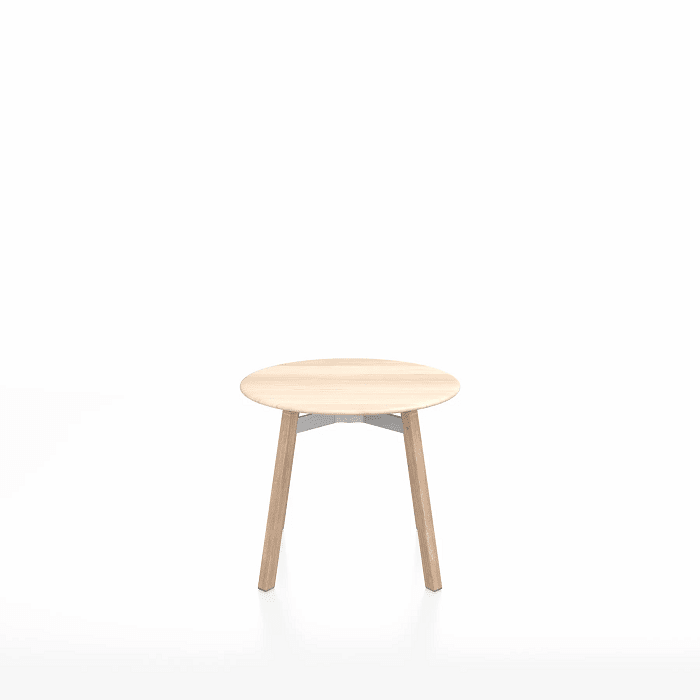 Emeco Su Low Table side/end table Emeco Round Natural Wood Legs Accoya Wood