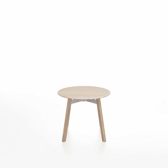 Emeco Su Low Table side/end table Emeco Round Natural Wood Legs Ash Wood