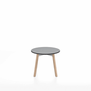 Emeco Su Low Table side/end table Emeco Round Natural Wood Legs Gray HPL