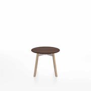 Emeco Su Low Table side/end table Emeco Round Natural Wood Legs Walnut Wood
