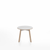 Emeco Su Low Table side/end table Emeco Round Natural Wood Legs White Laminate Plywood