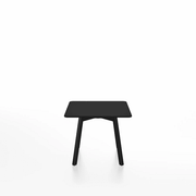 Emeco Su Low Table side/end table Emeco Square Black Anodized Aluminum Legs Black HPL