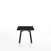 Emeco Su Low Table side/end table Emeco Square Black Anodized Aluminum Legs Black Laminate Plywood