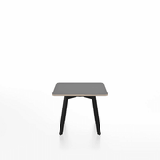 Emeco Su Low Table side/end table Emeco Square Black Anodized Aluminum Legs Gray Laminate Plywood