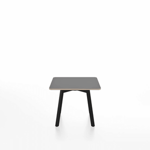 Emeco Su Low Table side/end table Emeco Square Black Anodized Aluminum Legs Gray Laminate Plywood