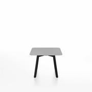 Emeco Su Low Table side/end table Emeco Square Black Anodized Aluminum Legs Brushed Aluminum