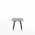 Emeco Su Low Table side/end table Emeco Square Black Anodized Aluminum Legs Brushed Aluminum