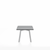 Emeco Su Low Table side/end table Emeco Square Clear Anodized Aluminum Legs Gray HPL