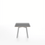 Emeco Su Low Table side/end table Emeco Square Clear Anodized Aluminum Legs Gray Laminate Plywood