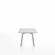 Emeco Su Low Table side/end table Emeco Square Clear Anodized Aluminum Legs White Laminate Plywood