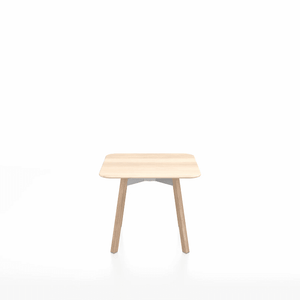 Emeco Su Low Table side/end table Emeco Square Natural Wood Legs Accoya Wood