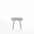 Emeco Su Low Table side/end table Emeco Square Natural Wood Legs Brushed Aluminum