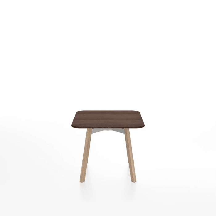 Emeco Su Low Table side/end table Emeco Square Natural Wood Legs Walnut Wood