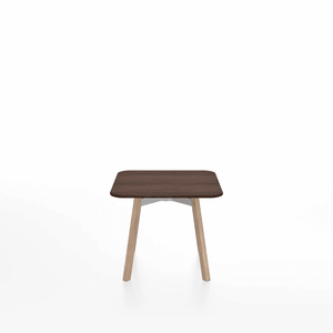 Emeco Su Low Table side/end table Emeco Square Natural Wood Legs Walnut Wood