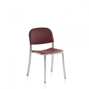 Emeco 1 Inch Stacking Chair Chairs Emeco HAND BRUSHED ALUMINUM BORDEAUX 