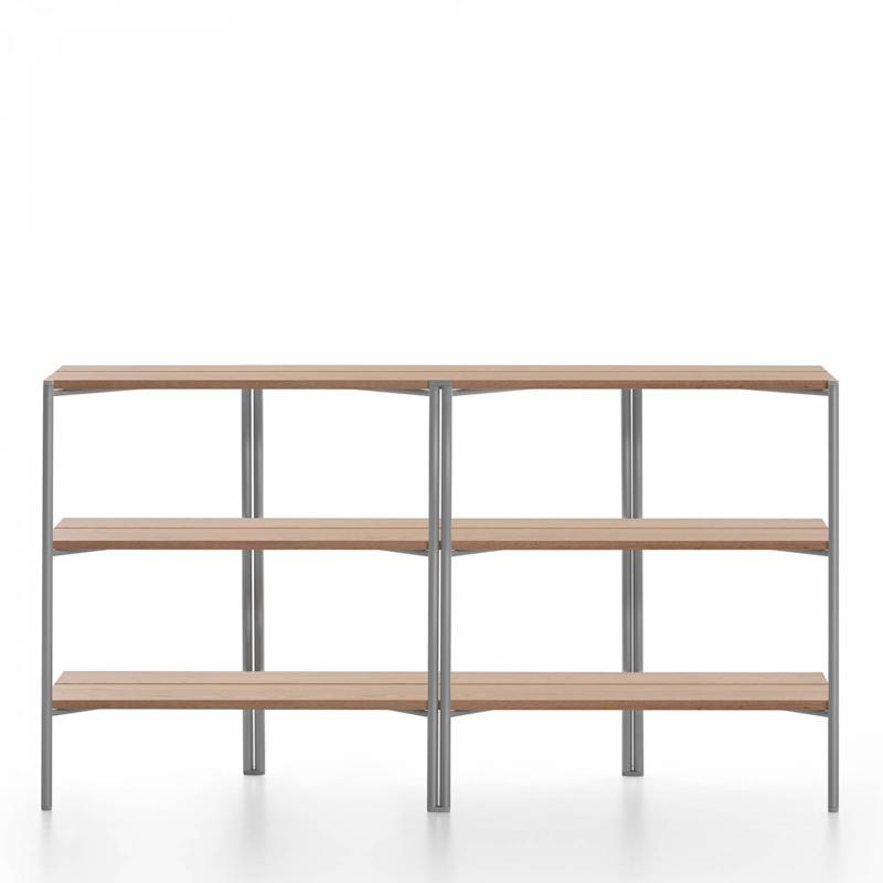 Emeco Run Shelf storage Emeco CLEAR ALUMINUM FRAME CEDAR 