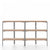 Emeco Run Shelf storage Emeco CLEAR ALUMINUM FRAME CEDAR 