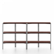 Emeco Run Shelf storage Emeco CLEAR ALUMINUM FRAME WALNUT 