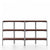 Emeco Run Shelf storage Emeco CLEAR ALUMINUM FRAME WALNUT 