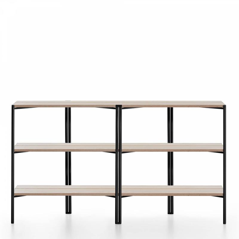 Emeco Run Shelf storage Emeco BLACK FRAME ASH 