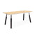 Envoy Desktop table Gus Modern Blonde Ash 70 Desktop Black Dowel Legs 