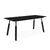 Envoy Desktop table Gus Modern Black Ash 70 Desktop Black Dowel Legs 