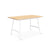 Envoy Desktop table Gus Modern Blonde Ash 50 Desktop White Lecture Legs 