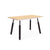 Envoy Desktop table Gus Modern Blonde Ash 50 Desktop Black Dowel Legs 