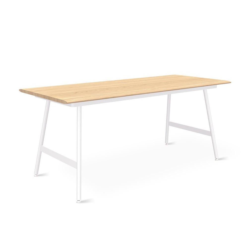 Envoy Desktop table Gus Modern Blonde Ash 70 Desktop White Lecture Legs 