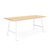 Envoy Desktop table Gus Modern Blonde Ash 70 Desktop White Lecture Legs 