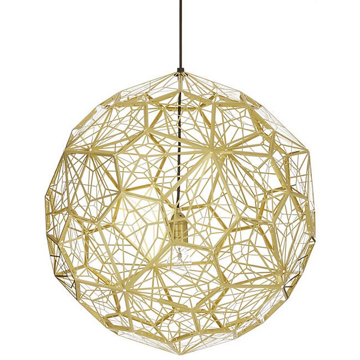 Etch Web Pendant hanging lamps Tom Dixon Brass 