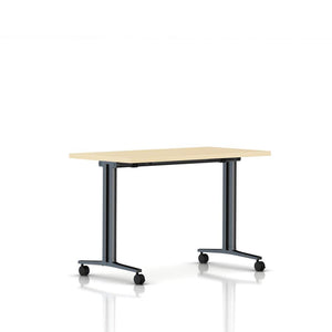 Everywhere Flip-Top Table Desk's herman miller 48-inches Wide Clear on Ash Black Umber